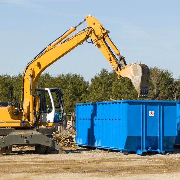 what size residential dumpster rentals are available in Fremont